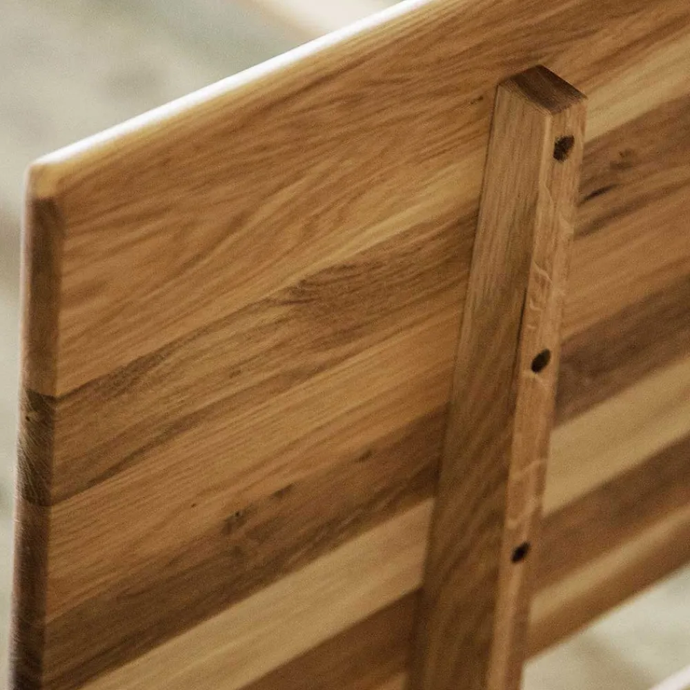 Wohnen Überlanges Bett aus massiver Wildeiche - Eavy II