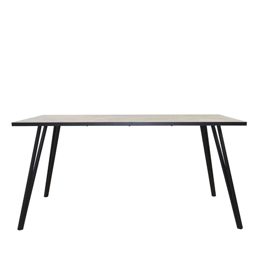 Wohnen Beton Optik Tisch & Schwingstühle - Grenados (fünfteilig)