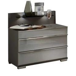 Wohnen Bett & Nachtkommoden Set - Ocavado (dreiteilig)