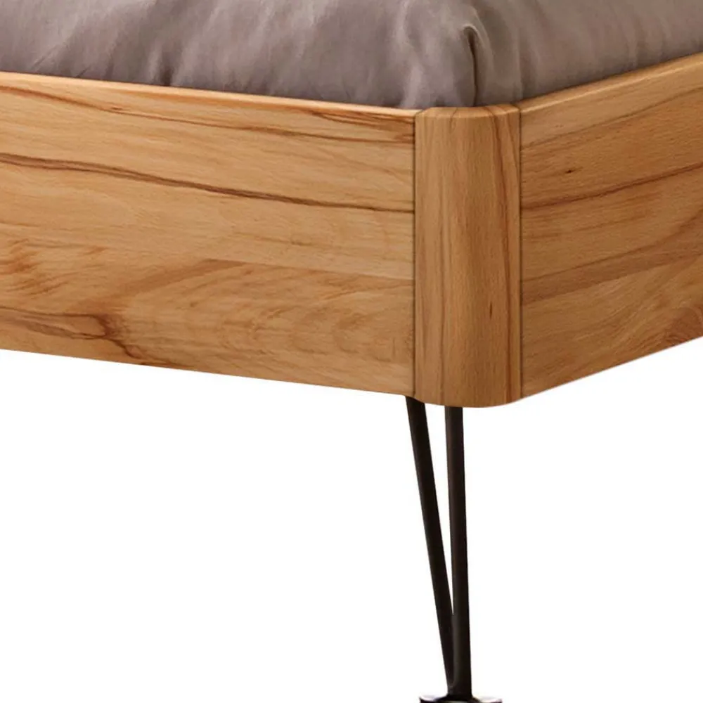 Wohnen Bett aus Massivholz Wildbuche geölt - Francais