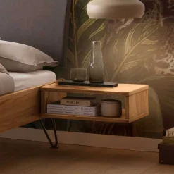 Wohnen Bett aus Massivholz Wildbuche geölt - Francais