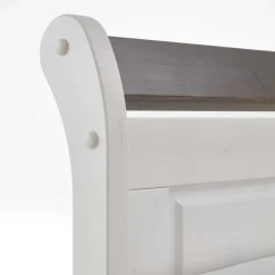 Wohnen Skandinavische Möbel*Bett Caneon in Weiß Grau