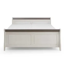 Wohnen Skandinavische Möbel*Bett Caneon in Weiß Grau