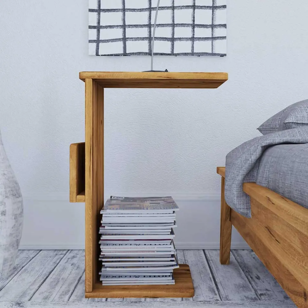 Wohnen Retro Möbel*Bett in Übergröße mit Nachttischen - Hardus (dreiteilig)