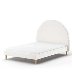 Wohnen Skandinavische Möbel*Bett mit hohem halbrundem Kopfteil - Skylab