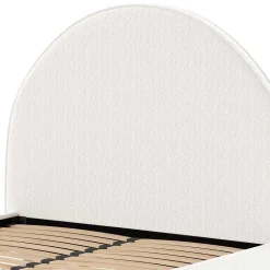 Wohnen Skandinavische Möbel*Bett mit hohem halbrundem Kopfteil - Skylab