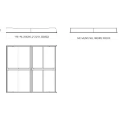 Wohnen Naturholzmöbel|Betten*Bett mit Nachtkonsolen aus Wildeiche - Grenadys (dreiteilig)