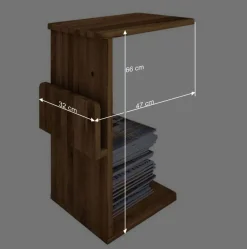 Wohnen Bett ohne Kopfteil & Nachttische - Hardus (dreiteilig)