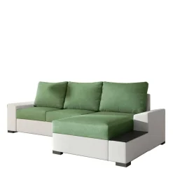 Wohnen Sofas|Sofa*Bettcouch in Hellgrün und Weiß - Toskana