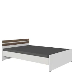 Wohnen Jugendbetten*Bettgestell in Holz verwittert Eiche Dekor - Liesca