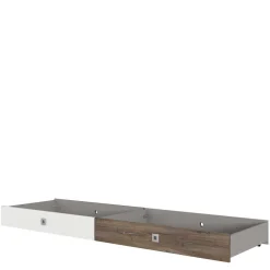 Wohnen Jugendbetten*Bettgestell in Holz verwittert Eiche Dekor - Liesca