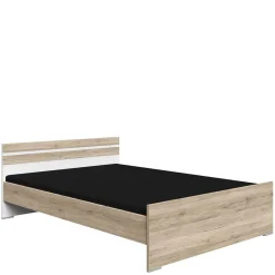 Wohnen Bettgestell in Holzoptik Eiche San Remo - Folio