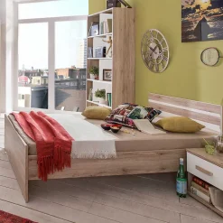 Wohnen Bettgestell in Holzoptik Eiche San Remo - Folio