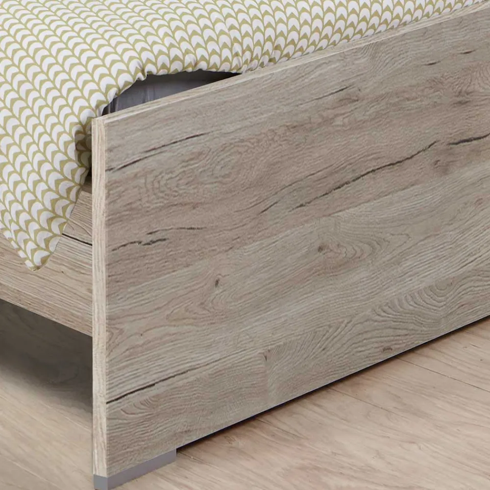 Wohnen Bettgestell in Holzoptik Eiche San Remo - Folio