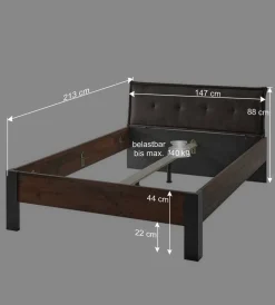 Wohnen Bettgestell mit 140x200cm Liegefläche - Timuras