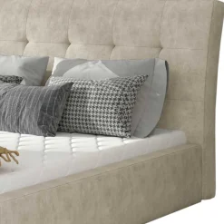 Wohnen Jugendbetten*Bettkasten Polsterbett in Cremeweiß - Floriva