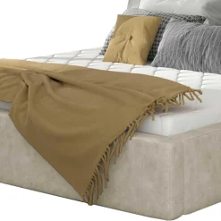 Wohnen Jugendbetten*Bettkasten Polsterbett in Cremeweiß - Floriva