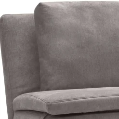 Wohnen Bettsofa in Beigegrau mit Eiche - Eraldo