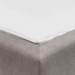 Wohnen Bettsofa in Beigegrau mit Eiche - Eraldo