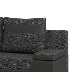 Wohnen Sofas|Sofa*Bettsofa in Dunkelgrau Material Mix - Classic