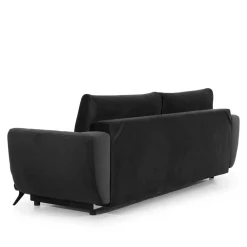 Wohnen Bettsofa in Grau Stoff in Vintage Optik - Salcina