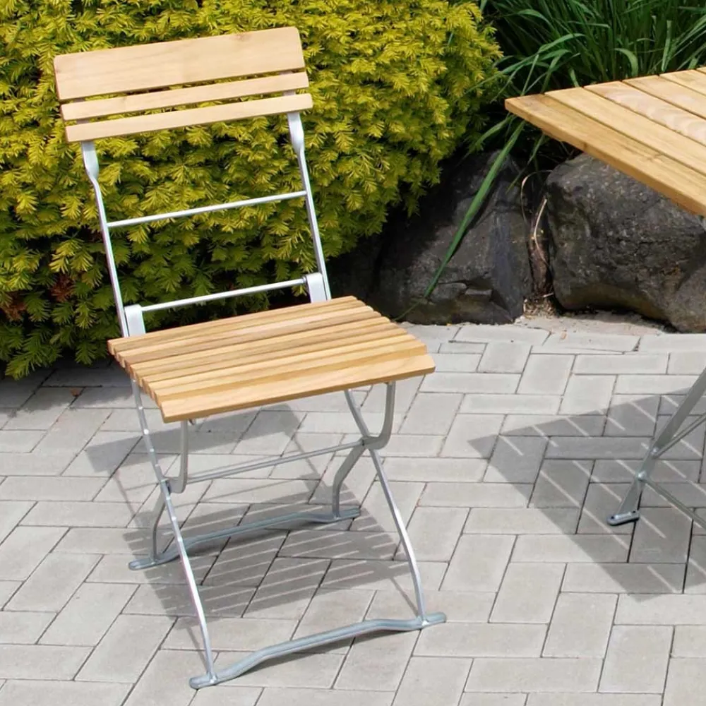 Wohnen Balkonmöbel|Metall-Gartenmöbel*Biergarten Klappstuhl aus Robinie - Accapulco (2er Set)