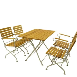 Wohnen Sitzgruppe|Balkonmöbel*Biergarten Tisch & Armlehnenstühle - Contencia (fünfteilig)