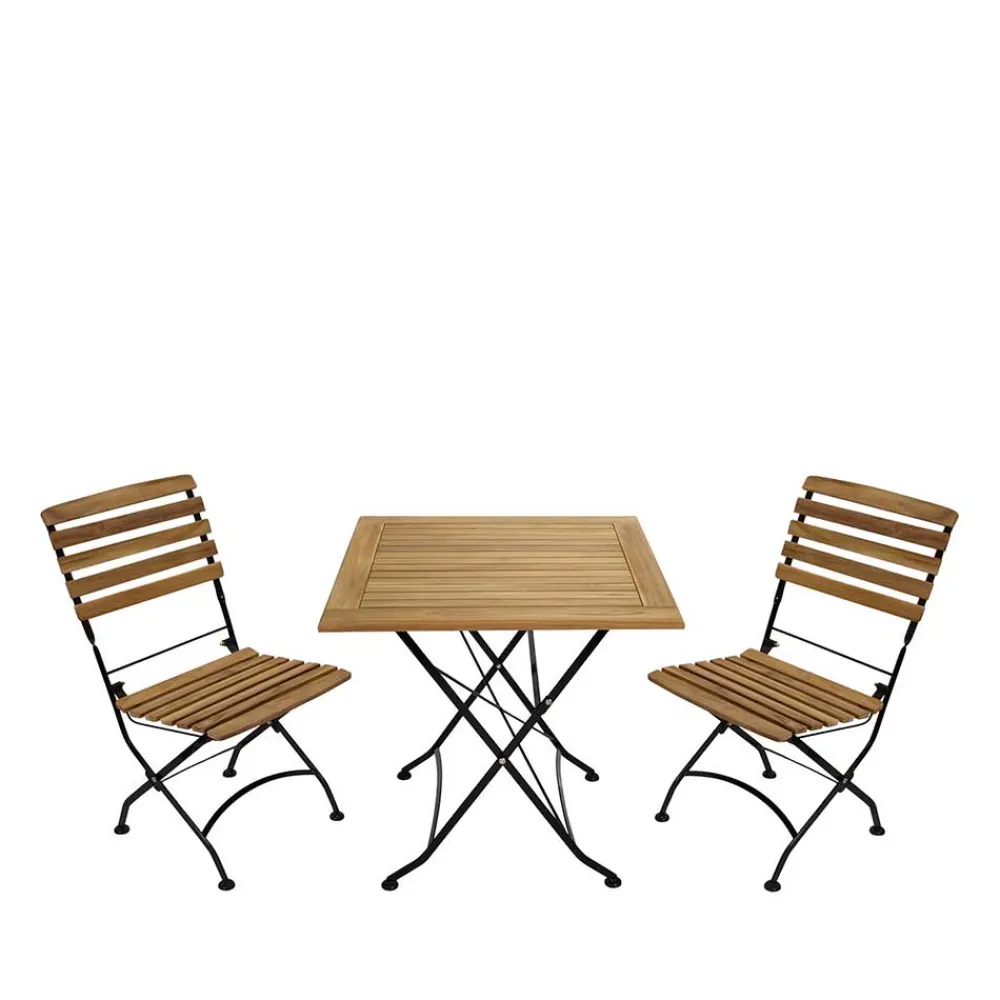 Wohnen Biergarten Tischgruppe für 2 Personen - Amyos (dreiteilig)