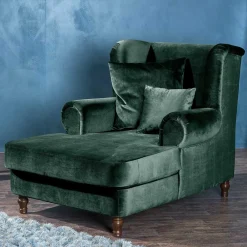 Wohnen Big Samtsessel in Grün - Circiut