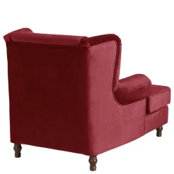 Wohnen Big Sessel in Rot Samtvelours - Simple