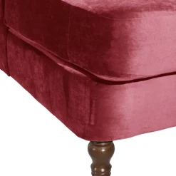 Wohnen Big Sessel in Rot Samtvelours - Simple
