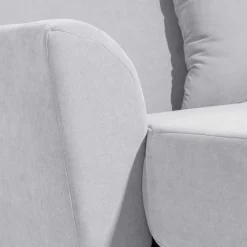 Wohnen Sessel & Hocker|Sessel*Big Wohnzimmersessel in Silbergrau Velours - Ortomola