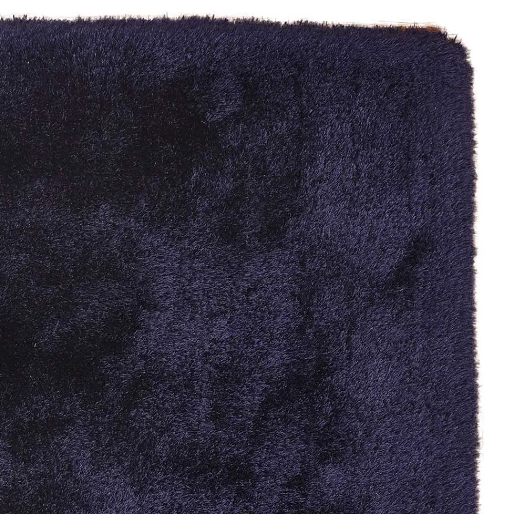 Wohnen Blauer Teppich mit 8 cm Hochflor - Vynna