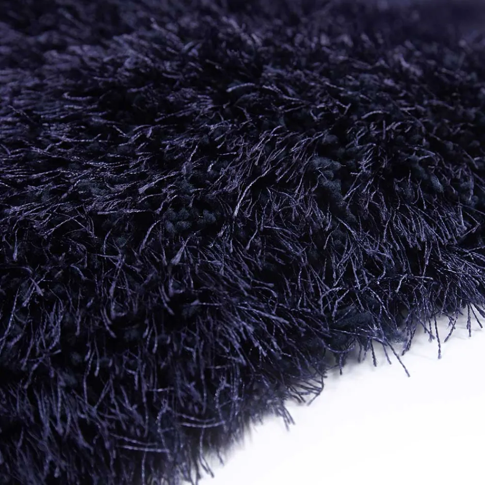 Wohnen Blauer Teppich mit 8 cm Hochflor - Vynna