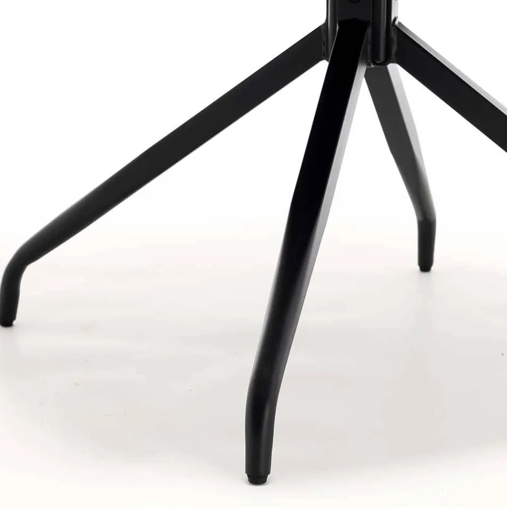 Wohnen Blauer Tischsessel mit Chenillebezug - Catrizia (2er Set)