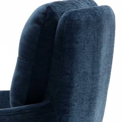 Wohnen Blauer Tischsessel mit Chenillebezug - Catrizia (2er Set)