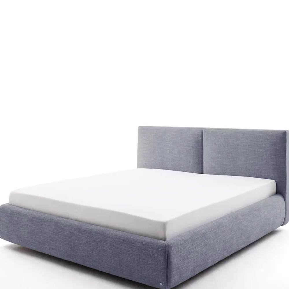 Wohnen Blaues Polsterbett komplett mit Matratzen TTF - Sunset