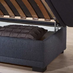 Wohnen Betten|Betten*Blaues Schlafsofa mit verstellbaren Armlehnen - Lash