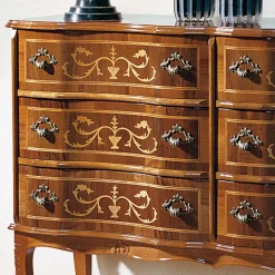 Wohnen Bodenfreie Kommode mit 6 Schubladen Agosto im Barock Stil