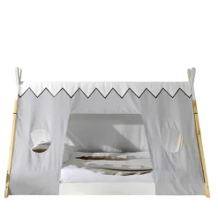 Kinder Wohnen Bodentiefes Bett für Kinder in Zeltoptik - Nitrino