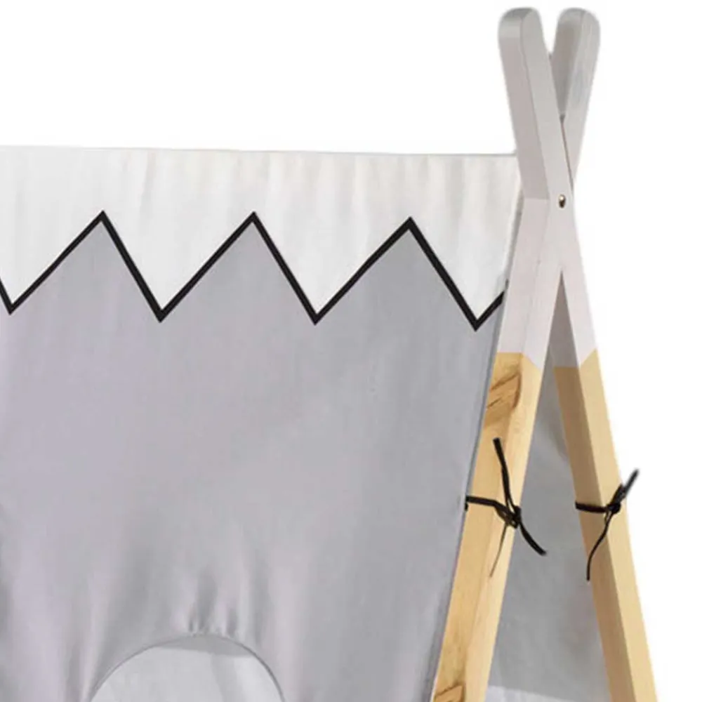 Kinder Wohnen Bodentiefes Bett für Kinder in Zeltoptik - Nitrino