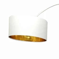 Wohnen Lampen & Leuchten*Bogenleuchte in Weiß mit Gold - Aileenia