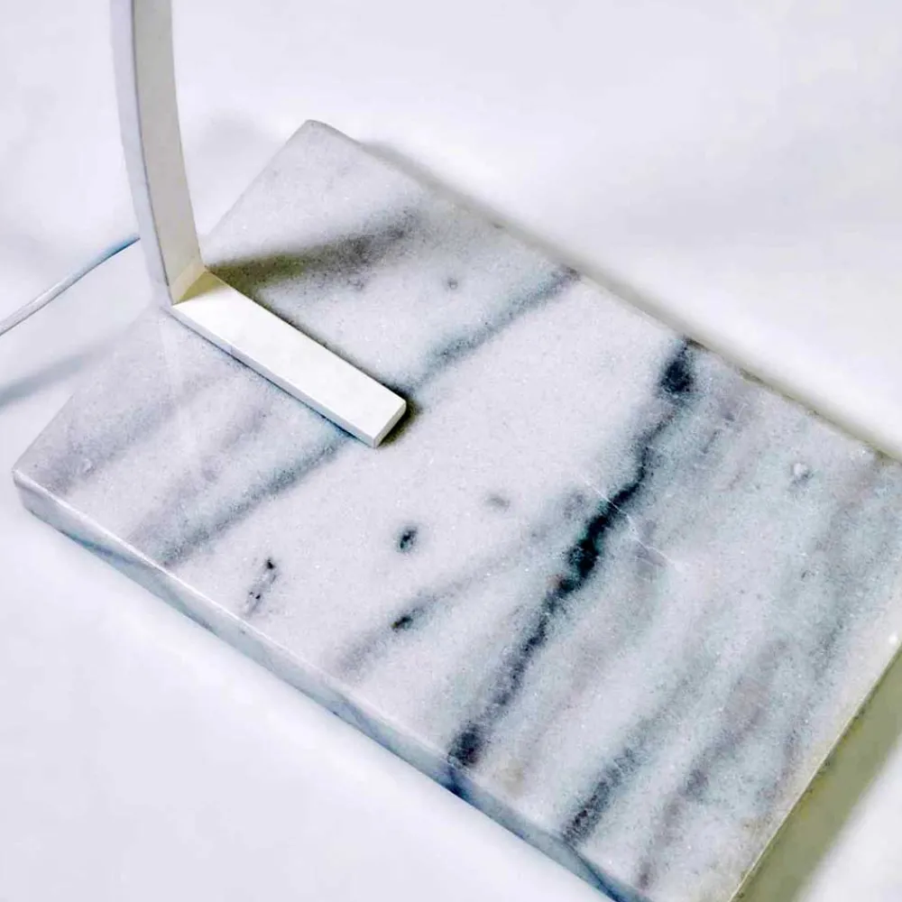 Wohnen Weiße Möbel|Lampen & Leuchten*Bogenleuchte mit Holzfurnier Schirm - Nango