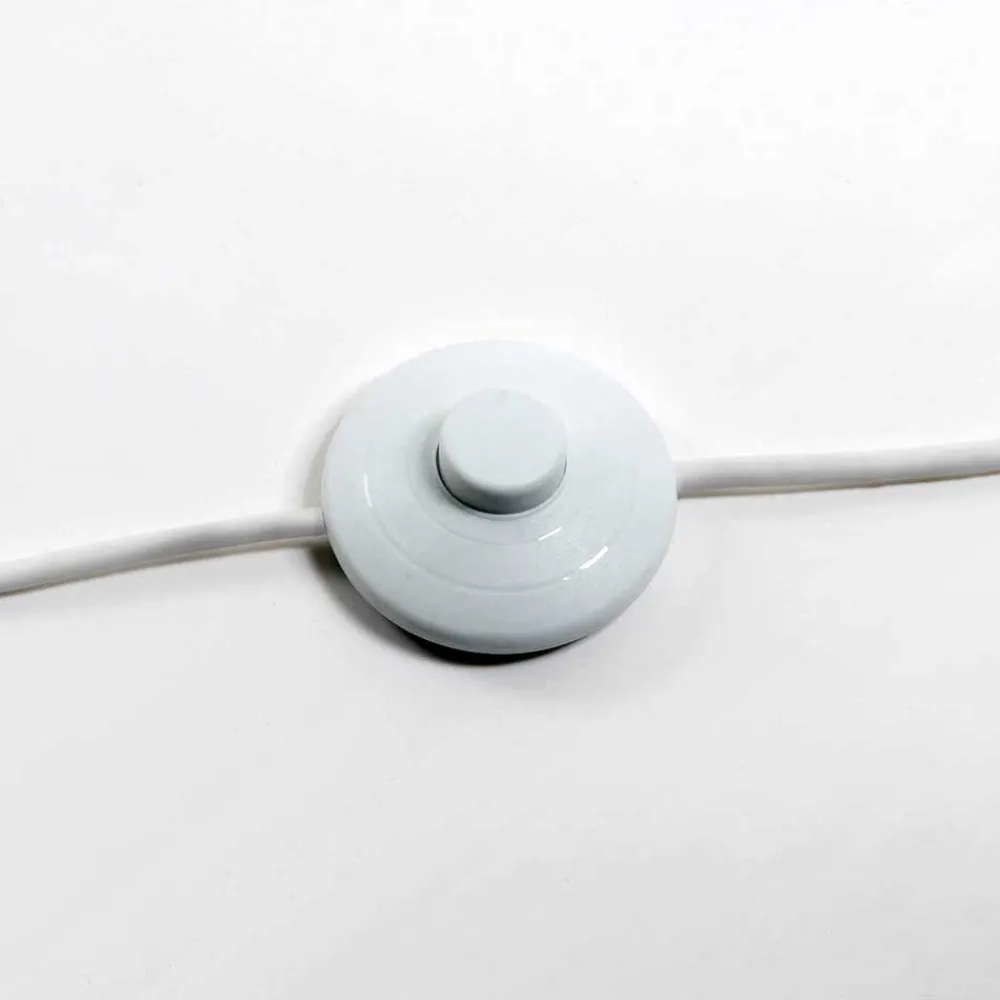 Wohnen Weiße Möbel|Lampen & Leuchten*Bogenleuchte mit Holzfurnier Schirm - Nango