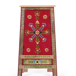 Wohnen Boho Style Möbel|Designermöbel*Boho Kommode mit Blumen Dekor im Folklore Style - Gionala