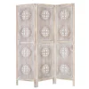 Wohnen Paravents|Boho Style Möbel*Boho Style Paravent in Antikweiß - Siao