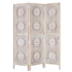 Wohnen Paravents|Boho Style Möbel*Boho Style Paravent in Antikweiß - Siao