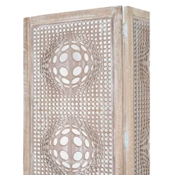 Wohnen Paravents|Boho Style Möbel*Boho Style Paravent in Antikweiß - Siao