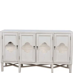 Wohnen Vintage Möbel*Boho Türen-Kommode in Antikweiß - Anice