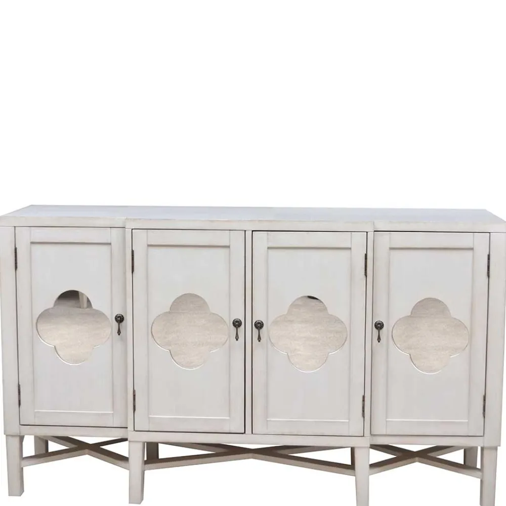 Wohnen Vintage Möbel*Boho Türen-Kommode in Antikweiß - Anice